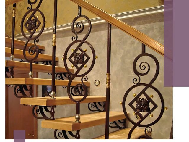 Изготовление кованых лестниц под ключ в Томске