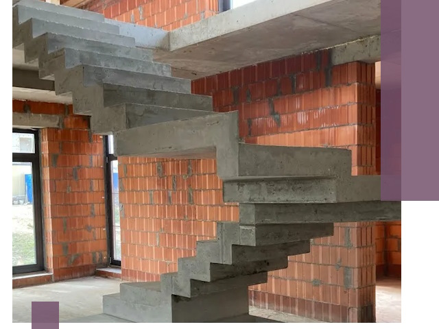 Изготовление бетонных лестниц под ключ в Томске