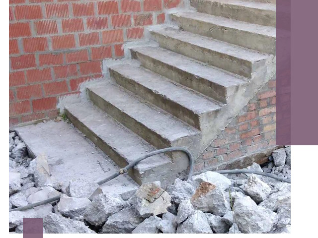 Демонтаж бетонных лестниц в Томске: быстро и безопасно