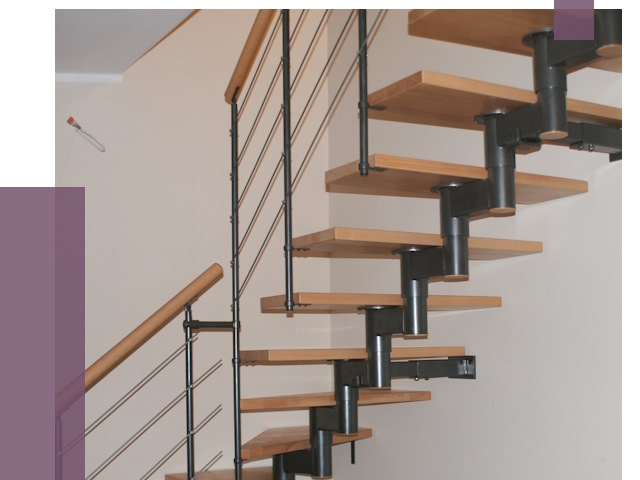 Изготовление модульных лестниц в Томске от 12293 руб. 