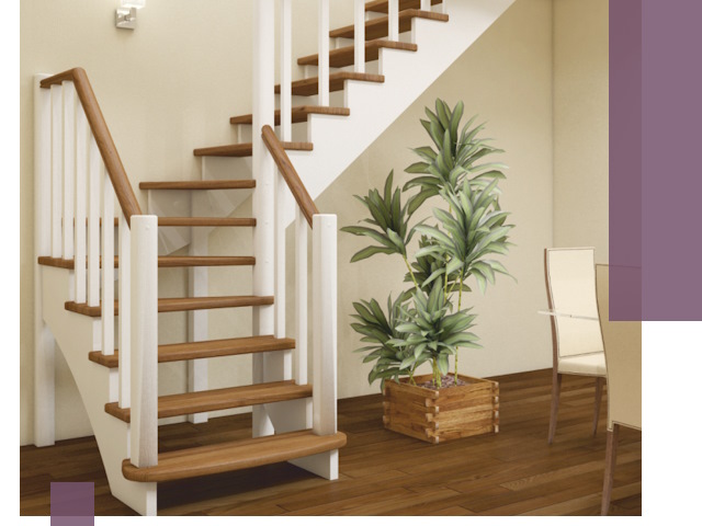 Г-образные лестницы под ключ в Томске — изготовление и монтаж