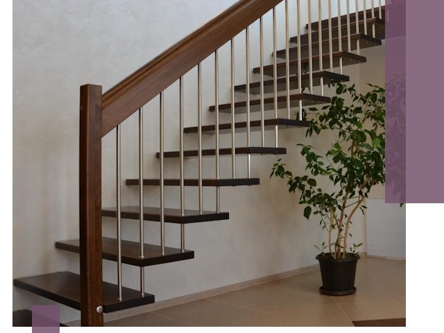 Лестницы на больцах под ключ в Томске – изготовление и монтаж