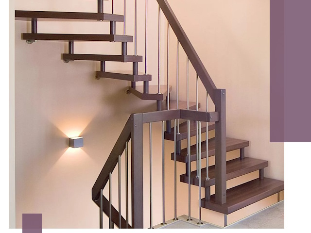 Изготовление лестниц на больцах в Томске под ключ