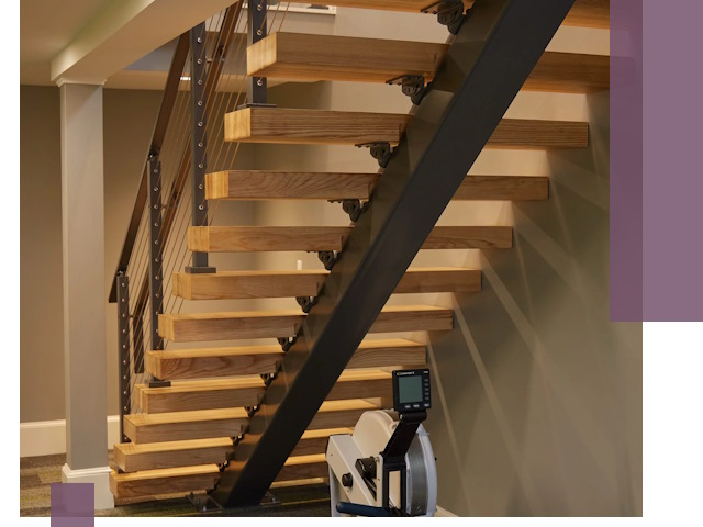 Лестницы на монокосоурах под ключ в Томске - изготовление и монтаж