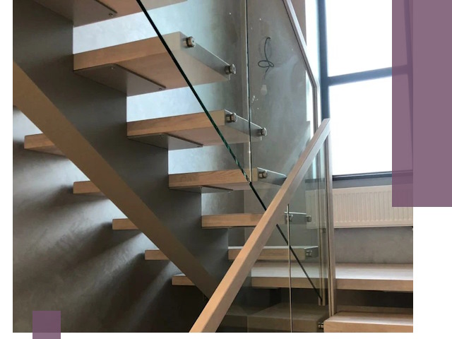 Изготовление лестниц на монокосоуре в Томске с монтажом и гарантией