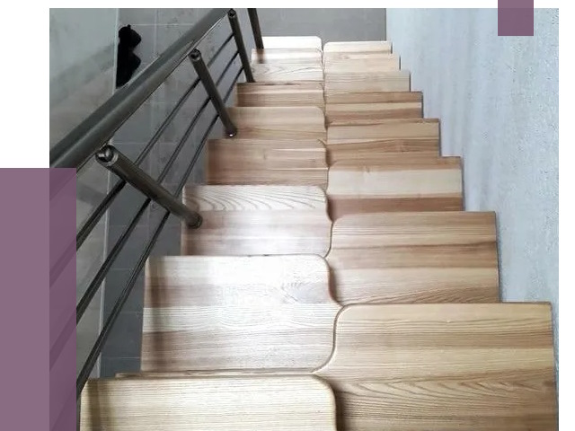 Лестницы гусиный шаг в Томске от 13932 руб. под ключ | ПРОЛЁТ-Тмс