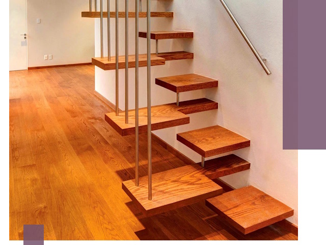 Лестницы «гусиный шаг» на заказ в Томске для узких пространств