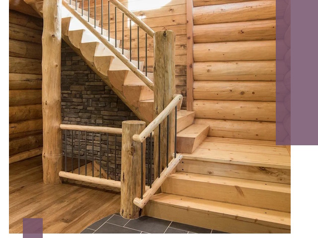 Лестницы в баню под заказ и профессиональный монтаж в Томске