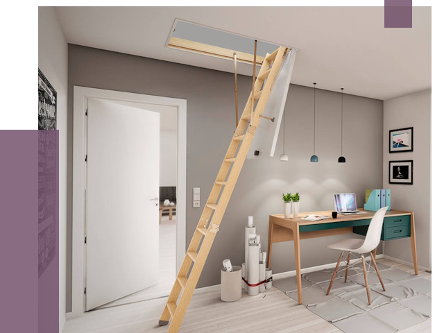 Чердачные лестницы в Томске — от 15571 руб. | ПРОЛЁТ-Тмс