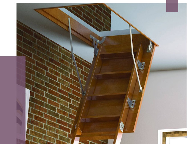 Установка чердачной лестницы в Томске от 8359 руб. | ПРОЛЁТ-Тмс