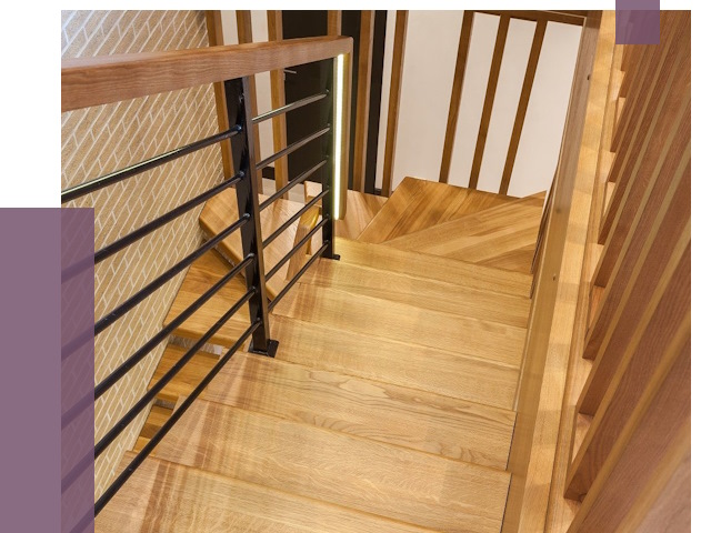 Лестницы из ясеня в Томске под ключ от 10708 руб. 