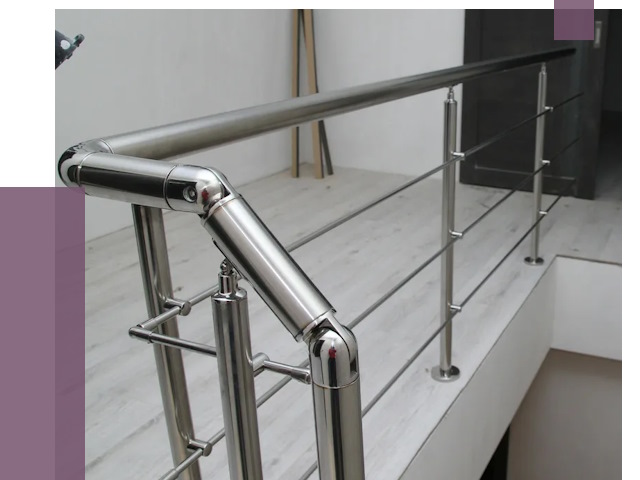 Перила из нержавеющей стали в Томске от 9616 руб. под ключ | ПРОЛЁТ-Тмс