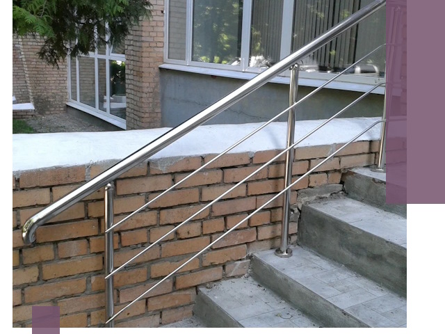 Перила из нержавеющей стали высокого качества в Томске