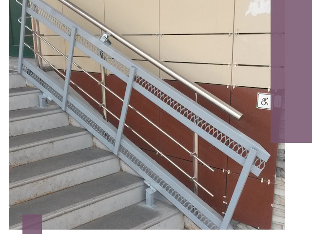 Изготовление откидных пандусов под ключ в Томске