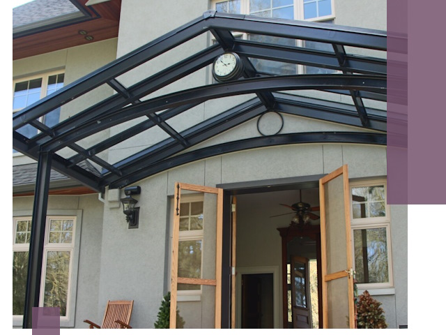 Изготовление и монтаж навесов и козырьков в Томске