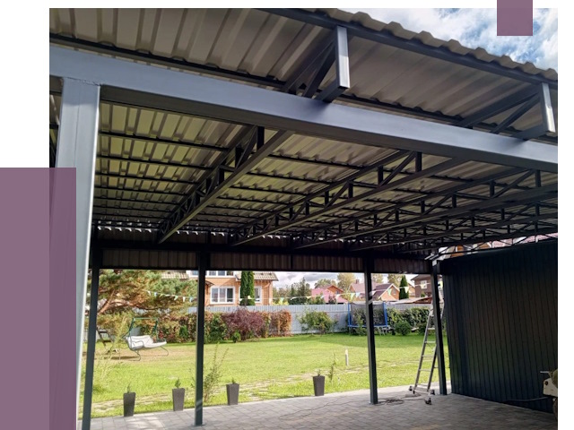 Монтаж навесов в Томске от 7867 руб. — установка навеса | ПРОЛЁТ-Тмс