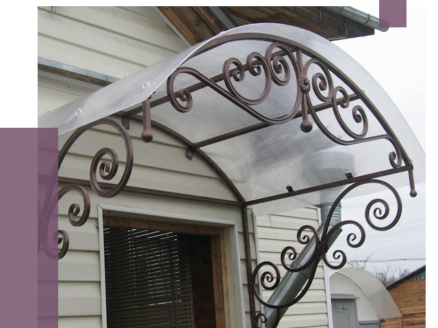 Изготовление козырьков в Томске от 7867 руб. — заказать | ПРОЛЁТ-Тмс