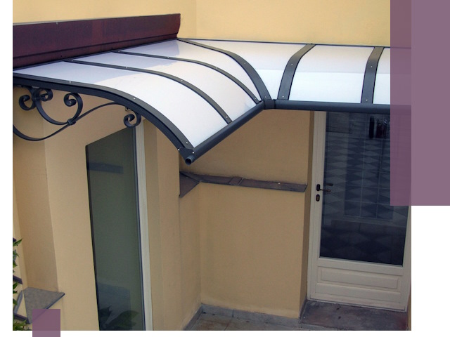 Монтаж козырьков любой сложности в Томске под ключ