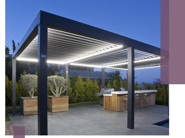 Навесы отдельно стоящие под ключ в Томске из металла и поликарбоната