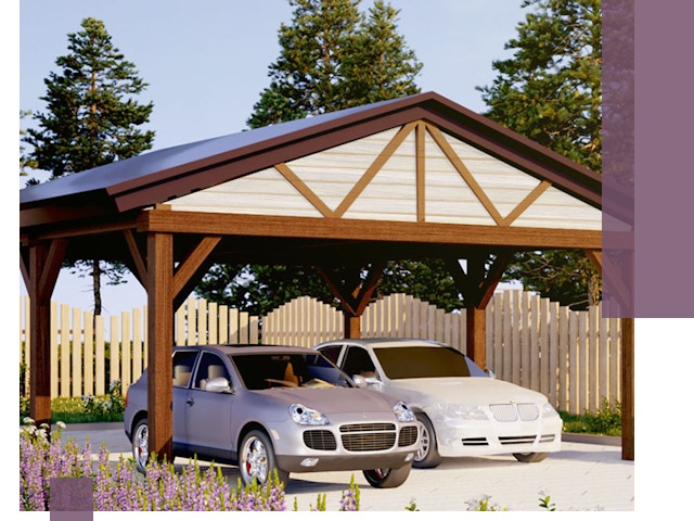 Навесы для автомобиля в Томске — изготовление и монтаж