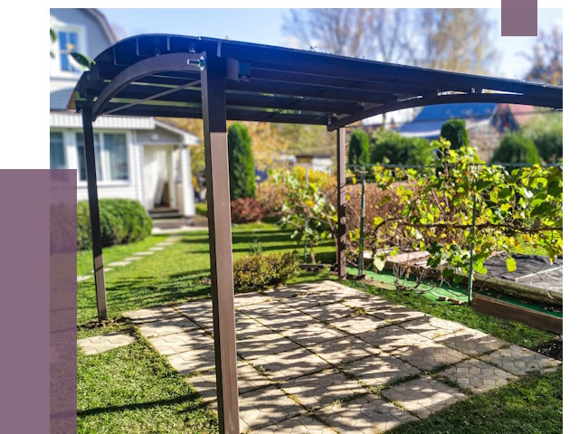 Навесы для дачи в Томске от 13604 руб. под ключ — ПРОЛЁТ-Тмс