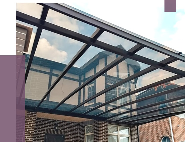 Навесы из поликарбоната в Томске от 9201 руб. под ключ — ПРОЛЁТ-Тмс