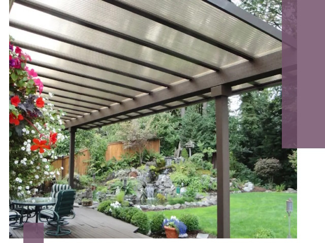 Навесы из поликарбоната под ключ в Томске быстро и надёжно