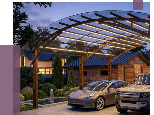 Металлические навесы в Томске от 13549 руб. под ключ — ПРОЛЁТ-Тмс