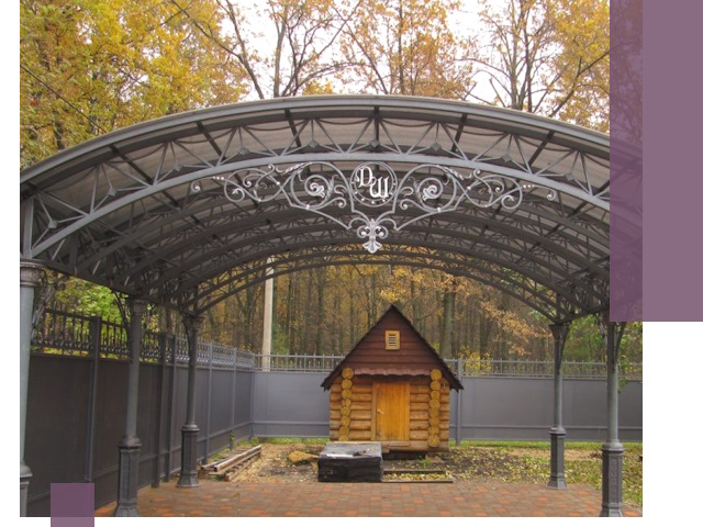 Кованые навесы премиум-класса под заказ в Томске