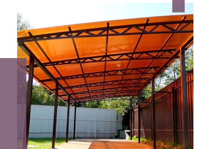 Односкатные навесы под ключ в Томске от 14041 руб. 