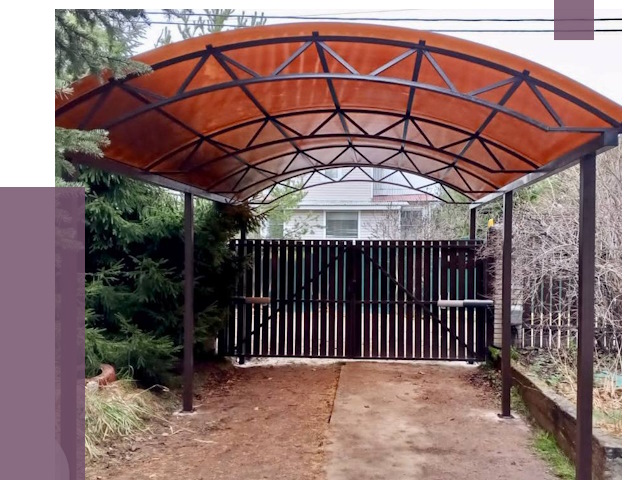 Арочные навесы в Томске от 13604 руб. — изготовление и монтаж | ПРОЛЁТ-Тмс