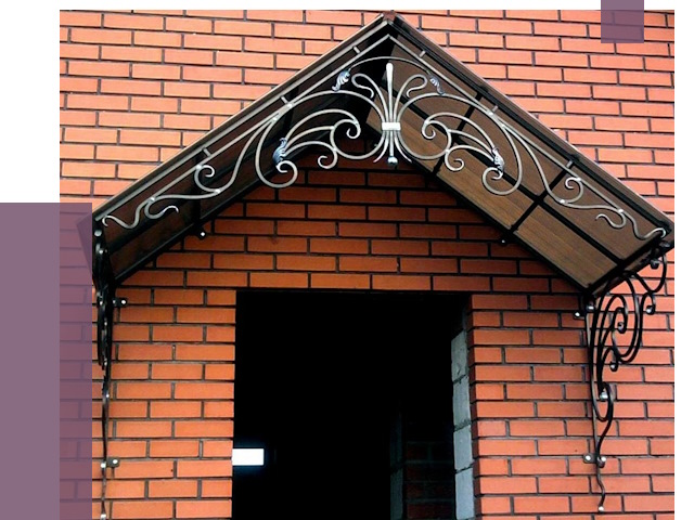 Металлические козырьки в Томске от 11419 руб. 