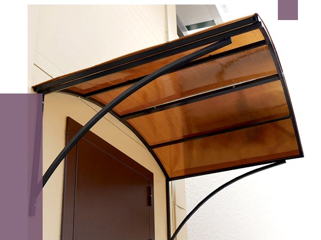 Недорогие козырьки в Томске от 8108 руб.  | ПРОЛЁТ-Тмс