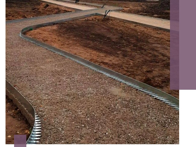 Металлические бордюры под ключ в Томске — изготовление и монтаж