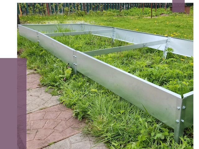 Металлические бордюры для грядок в Томске от 1912 руб.