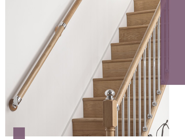 Пристенные поручни из стали и нержавейки под монтаж в Томске